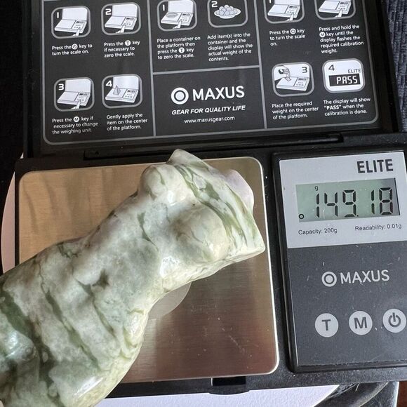 Moss Agate Crystal Female Body Carving (#3) - Picture 10 of 14